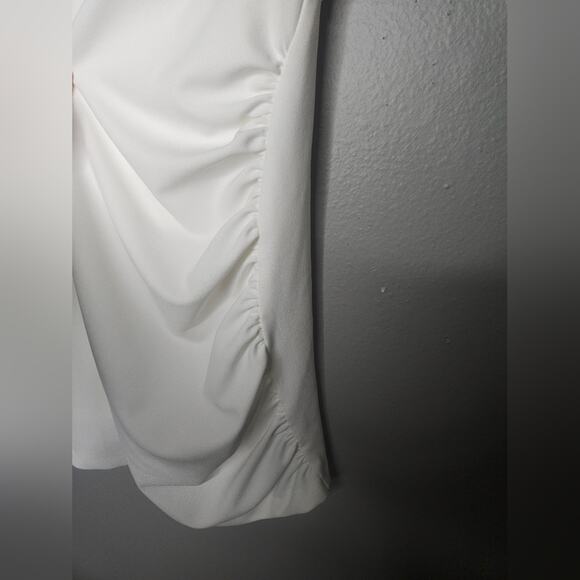 Zara draped elasticized mini dress - Picture 6 of 10